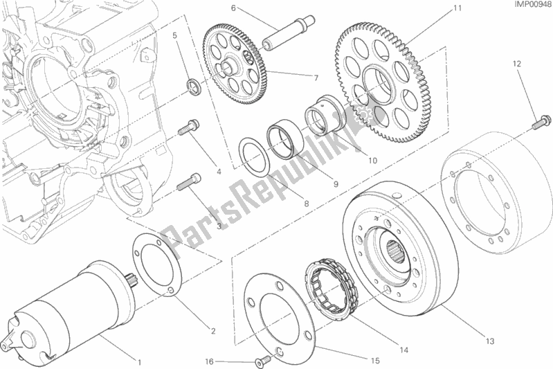 Tutte le parti per il Avviamento E Accensione Elettrici del Ducati Scrambler Flat Track Thailand USA 803 2015